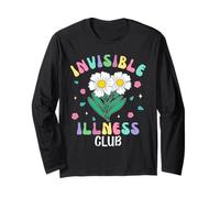 Invisible Illness Club Floral Chronic Spoonie Disability Long Sleeve T-Shirt
