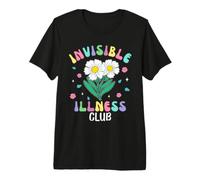 Invisible Illness Club Floral Chronic Spoonie Disability Premium T-Shirt