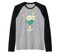 Invisible Illness Club Floral Chronic Spoonie Disability Raglan Baseball Tee