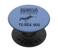 Invisible Illness Isn’t Laziness - Zebra Strength Statement PopSockets Adhesive PopGrip
