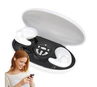 Invisible in In-Ear Headphones | Noise in Intra-Ear Headphones | Aurnoschi Top with Ultra Comfortable Touch Control for Sleeping with Microphone When Lying on the Side - Headphones