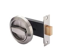 Invisible Keyless Mechanical Door Lock - Stainless Steel Recessed Handle for Fireproof Homes, Outdoor Use - 1PC Black Set, Secure Hidden Door Security Solution