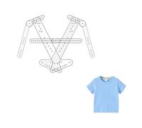 Invisible Kid Hanger, Acrylic Dress Form Mannequin Body Hang Clothes Holder, Adjustable Tshirt Display Stand, for Clothing Display in Stores, Photo Shoots, Exhibitions