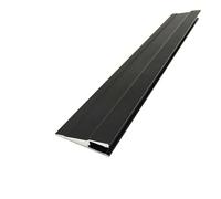 Invisible LED Strip Channel 45° Angle Lighting - 1-10pcs, 30-100cm, Black/Silver - Ultra-Thin Design for Cabinets & Drawers(Black,30cm 2pcs)