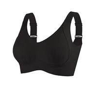 Invisible Lift Bra, Women's Solid Color Four Rows Adjustable Wireless Bra, Enhanced W Support Adjustment Bras