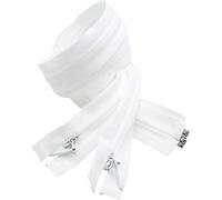 Invisible Light Weight White Separating YKK Zippers for Clothes, Crafts & Sewing Projects - Color: White - Choose Your Length - Made in The United States (2 Zippers Per Pack) (30" Inches)
