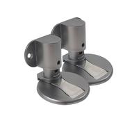 Invisible Magnetic Door Stopper,Adjustable Door Stop 3M Double-Sided Adhesive Tape Or Drilling Installation,for Various Door Types, Floor Fixed (Grey)