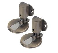 Invisible Magnetic Door Stopper,Adjustable Door Stop 3M Double-Sided Adhesive Tape Or Drilling Installation,for Various Door Types, Floor Fixed (Bronze)