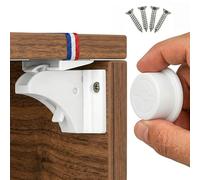 Invisible Magnetic Locks for Child and Baby Safety - 10 Locks & 2 Keys - Protection for Cupboards, Doors & Drawers - Locks With or Without Drilling