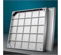Invisible Manhole Cover 40x40cm Stainless Steel for Patios, Gardens & Courtyards - Sl mbedded Design for Enhanced Safety & Aesthetics