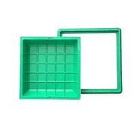 Invisible Manhole Cover - Decorative Septic Tank Lid Recessed Round Sewage Basin Cover & Frame for Driveway Concrete Yard - 15.7x15.7in (B40*40CM)