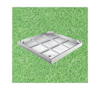 Invisible Manhole Cover for Heavy Duty Applications Square Drain Cover with Flush Design Base Ideal for Pathways & Sidewalks (60x60x5cm 23.6x23.6x1.96in)