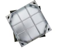 Invisible Manhole Cover & Frame304 Stainless Steel Square Design (80x80cm/31x31in) for Garden Pavement & DocksDurable & Stylish Access Solution