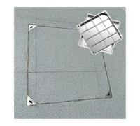 Invisible Manhole Cover - Heavy-Duty Decorative Sump Pump Lid Luxury Hidden Skimmer Lid 40x40cm (15.7x15.7in) Strong Load-Bearing Design for Sewage Basin & Septic Tank