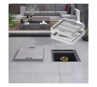 Invisible Manhole Cover, Recessed Septic Tank Cover with Frame, 304 Stainless Steel Sewer Cover, Flat Flush Design with Hidden Handles