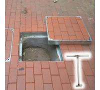 Invisible Manhole Cover Seal, Waterproof Rustproof Decorative Drain Cover for Tile Concrete - Ideal for City Sidewalks Sewer Drain Inspection