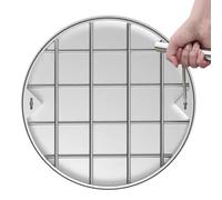 Invisible Manhole Covers, Round Embedded Lids with Base & Hook for Outdoor Access in Highways, Docks, Hotels, Supermarkets