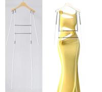 Invisible Mannequin Clothes Hanger, Adjustable Metal Display Rack, Detachable and Bendable Arms and Legs for Clothing Photography and Display