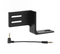 Invisible Mic Bracket, X4 Cold Shoe Compatible with X5 / X4 / X3 / One X2, Aluminum Alloy Microphone Expansion Adapter Mount Bracket with Audio Cable