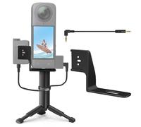 Invisible Microphone Cold Shoe Mount for Insta360 X5,Microphone Receiver Audio Holder Bracket Adapter Expansion Stand for DJI Mic Mini