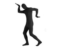 Invisible Morph Suit Party Costume Dress Full Body Women Men Spandex (Black, 190cm)
