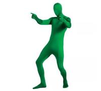 Invisible Morph Suit Party Costume Dress Full Body Women Men Spandex (Green, 160cm)