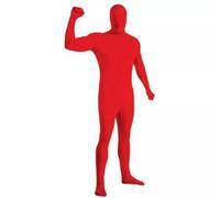 Invisible Morph Suit Party Costume Dress Full Body Women Men Spandex (Red, 170cm)