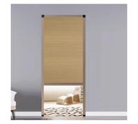 Invisible No-Drill Folding Door - Retractable Room Divider Gate for Closets Kitchens Bedrooms Brass Finish 20x80in (51x203cm) - Space-Saving Solution