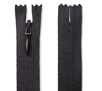 Invisible Nylon Black Zipper 7" Zip for Sewing Craft