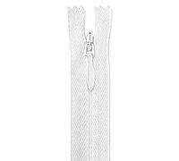 Invisible Nylon White Zipper 5 inch Zip for Sewing Craft