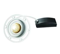 Invisible Plaster Over Round Ceiling Spotlight Matt White Adjustable Angle GU10