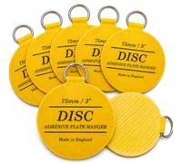 Invisible Plate Hangers (3inch) ( ) - Self Adhesive DICS Plate Holder for Wall Display - Strong Stick On Plates '' Hanging Discs - No Nails, No Damage