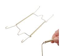 Invisible Plate Hangers for Wall ，Four Square Decorative Dish Display Holders Hanging Wires Spring Hook Holder with Tip Protectors Fit to Hang on Wall,1pack