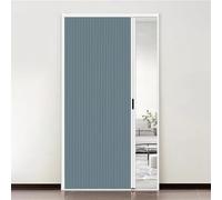 Invisible Push-Pull Honeycomb Folding Door - 203CM Tall Accordion Interior Door with Lock Low Track No Drilling Available in Yellow White Blue Black - 32x80IN (81x203cm)