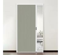 Invisible Push-Pull Honeycomb Folding Door - 203CM Tall Accordion Interior Door with Lock Low Track No Drilling - Versatile Kitchen & Room Divider in Yellow White Blue Black (34x80IN)