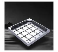 Invisible Recessed Manhole Cover & Frame Square Design for Patios Gardens Schools Courtyards -8cm Depth 100x100cm (39.3x39.3in)
