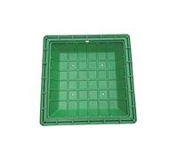 Invisible Resin Manhole Cover & Frame, Strong Load-Bearing, Grass Top Embedded Lid for School Garden Driveways