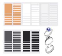 Invisible Ring Sizers Adjuster,10 Sheets 190 PCS Ring Size Adjuster for Loose Rings,Ring Reducer Spacer Sizers Adjusters Guards Tightener,for Women Men Ring Clips Jewelry Ring Tightener