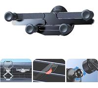 Invisible Rotatable Air Vent Mount Car Phone Holder,360 Rotate Car Phone Mount Vent Holder,Anti-Shake Phone Mount for Car Dashboard & Air Vent,Universal for All Mobile Phones (Knob Version, Black)