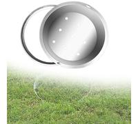 Invisible Round Manhole Cover - 33CM Stainless Steel Flush Design for Parking Lawns & Commercial Spaces & Sleek Hidden Access Solution