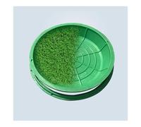 Invisible Round Manhole Cover & Frame - Decorative Patio/Garden Septic Tank Lid Strong Toughness Uniform Force Suitable for Pedestrians/Cars (70x70CM/27.5x27.5IN)