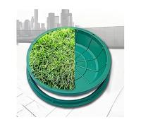 Invisible Round Manhole Cover High Temperature Resistant & Deform Free Design Perfect for Courard Driveway Sidewalk (50x50CM 19.7x19.7IN)