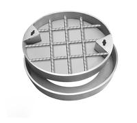 Invisible Round Outdoor Cover Recessed Manhole Lid for Yard & Walkway Durable Drain Cover - Weatherproof Stylish Design for Longlasting Use