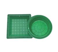 Invisible Round Sewage Basin Lid Decorative Septic Tank Cover Thickened Design for Patio Garden Recessed Septic Lid (A80x80CM 31.5x31.5IN)
