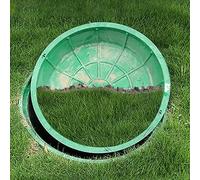 Invisible Round Sewer Cover for Septic Field Green Plastic Purification Basin Lid with Base Garden Planting Pot Cover (Diameter 80cm/31.5in) Durable Weatherproof Ideal for Outdoor Use