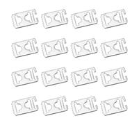Invisible Shoelace Buckles Shoe Fasteners 16pcs Stainless Steel Silver