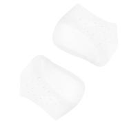 Invisible Silicone Heel Lift Inserts, 5cm Height Increase, White Pair | Discreet Design, Breathable One-Piece Construction, for Shoes and Boots during Work Shifts or Casual Outings