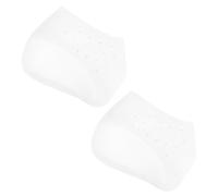 Invisible Silicone Height Increasing Insoles with Heel Cushion, White Pair | Non Slip Design, Grade Silicone Build, for Shoes and Loafers, Subtle Lift for Casual Outings