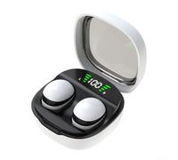 Invisible Sleep Earbuds for Side Sleepers: Wireless BT5.4 Tiny Earphones Discreet Design Pressure Free for Lying Down Long for battery Life White(White)