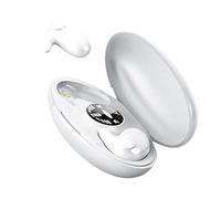 Invisible Sleep Wireless Earbuds Waterproof, Invisible Earbuds, SleepEarbuds, Noise Cancelling Earbud for Sleeping, Comfortable System Ear Buds Headphones with Microphone for Commute Sports (White)
